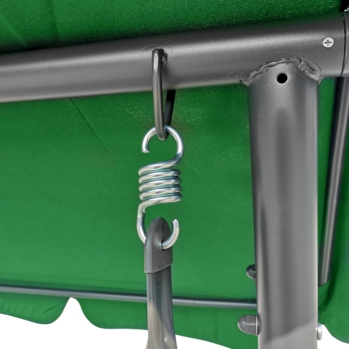 Huśtawka Ogrodowa Siedzisko Plecionka 2x1 Zielona Motyle  8078